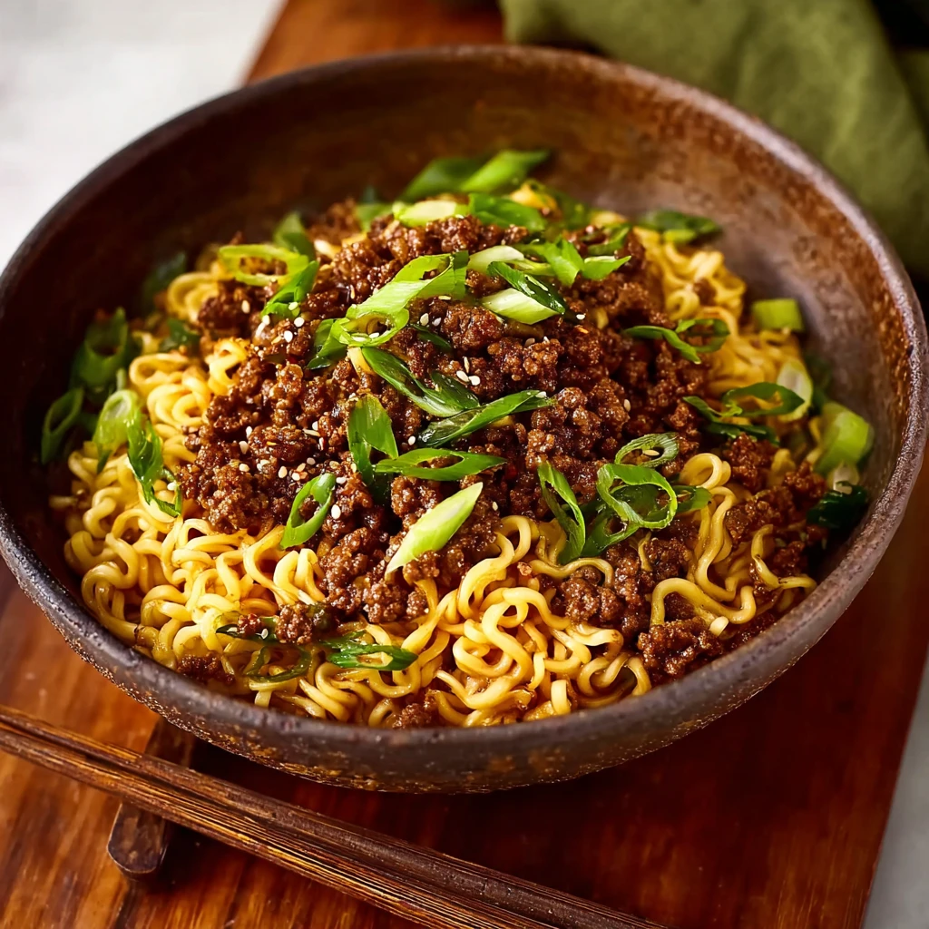 20minute Ramen Noodles Ground Beef