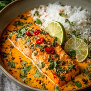 30 Minute Coconut Thai Salmon Curry for Stress-Free Dinners