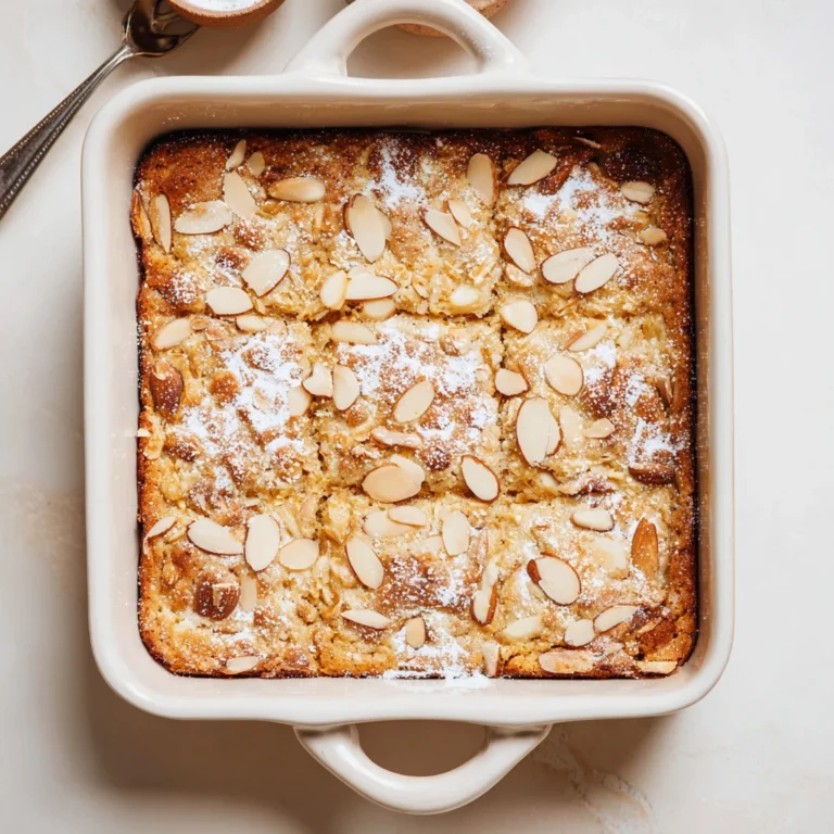Almond Croissant Baked Oatmeal