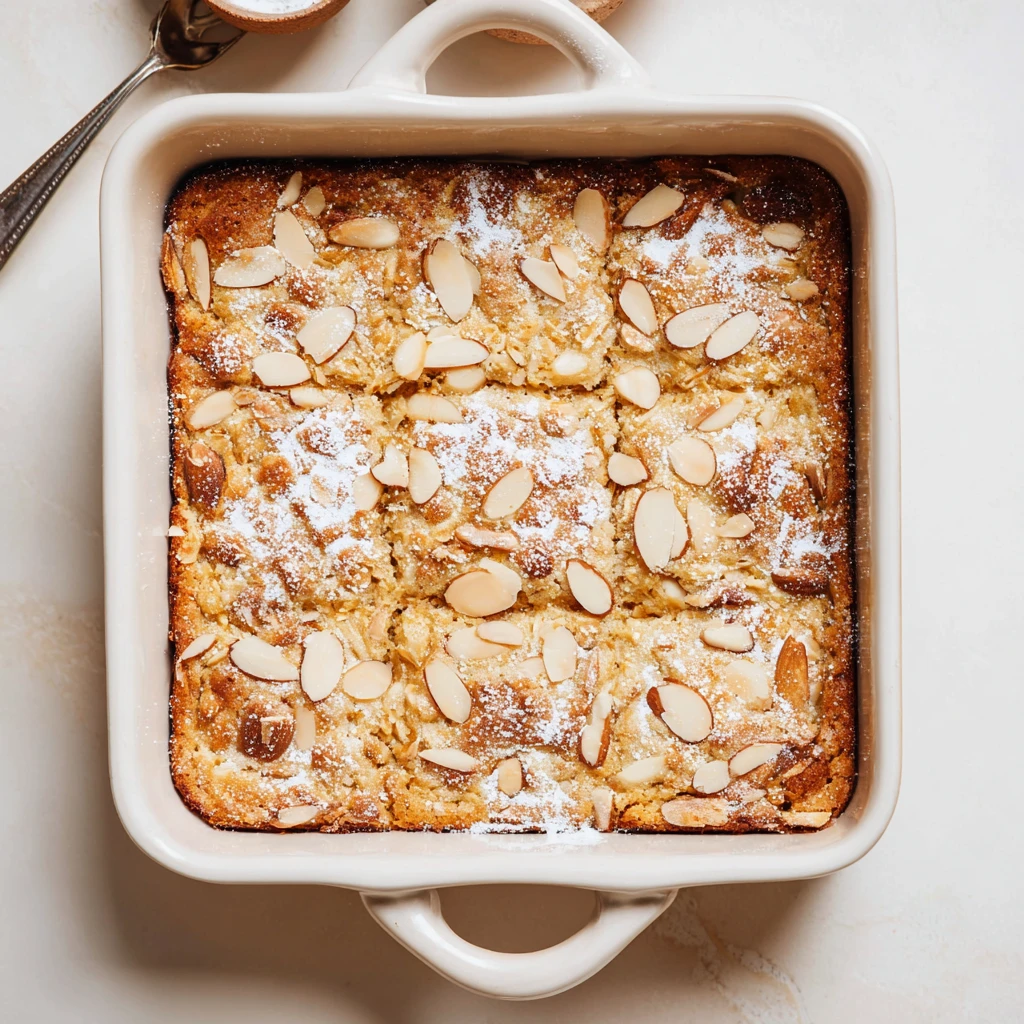 Almond Croissant Baked Oatmeal