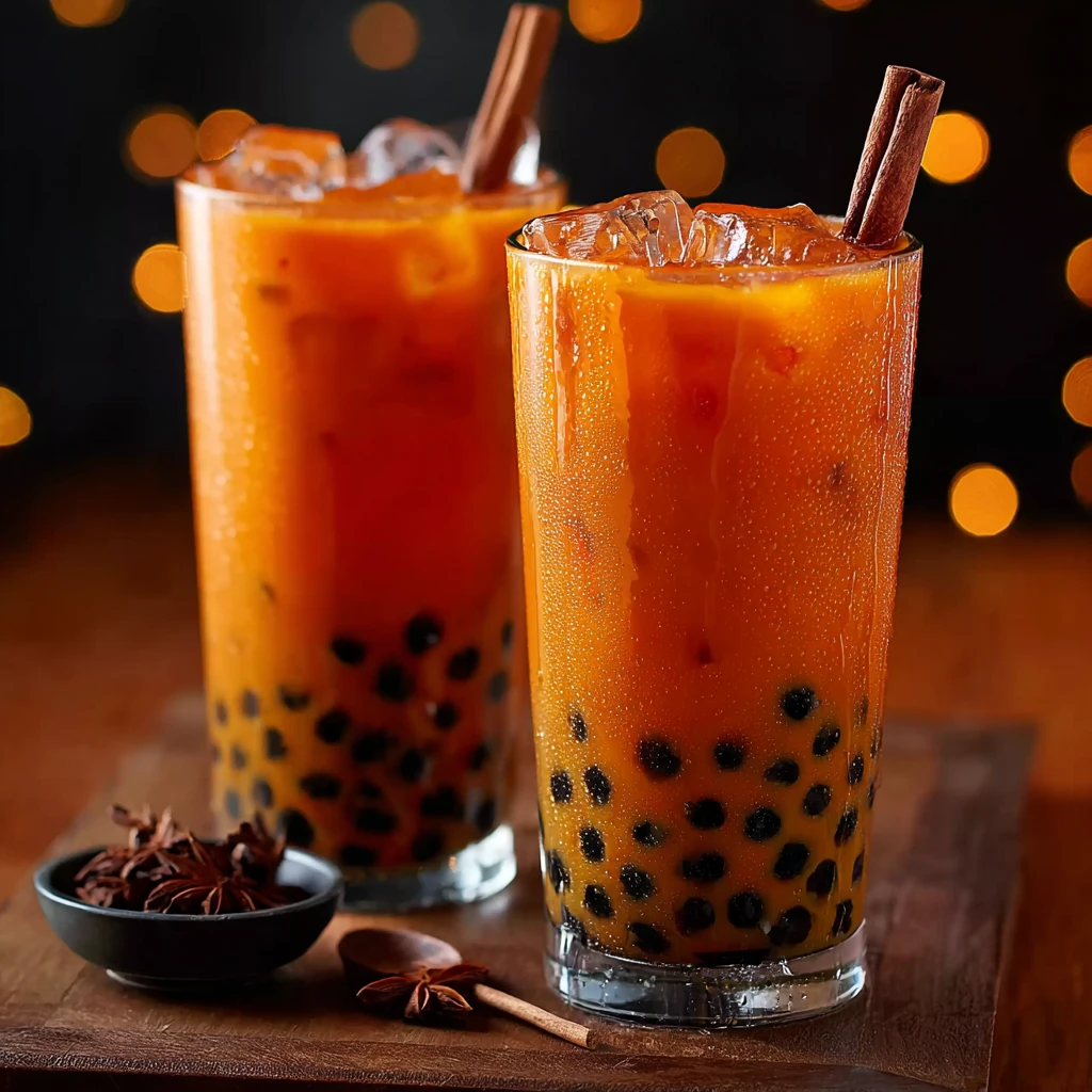Authentic Thai Iced Tea Boba