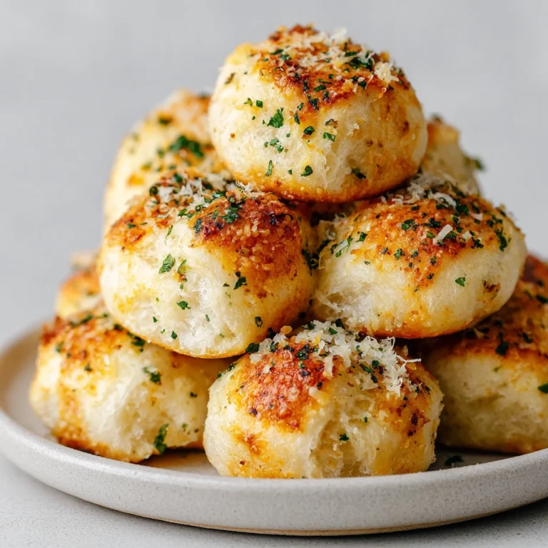 Baked Garlic Butter Cheese Bombs