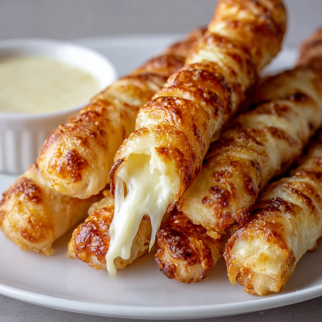 Baked Ham Cheese Mozzarella Sticks