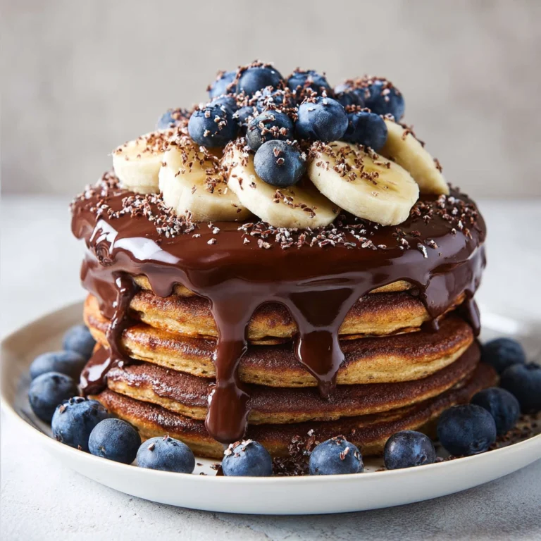 Banana Chocolate Fluffy Pancakes