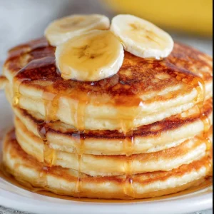 Banana Yogurt Fluffy Pancakes