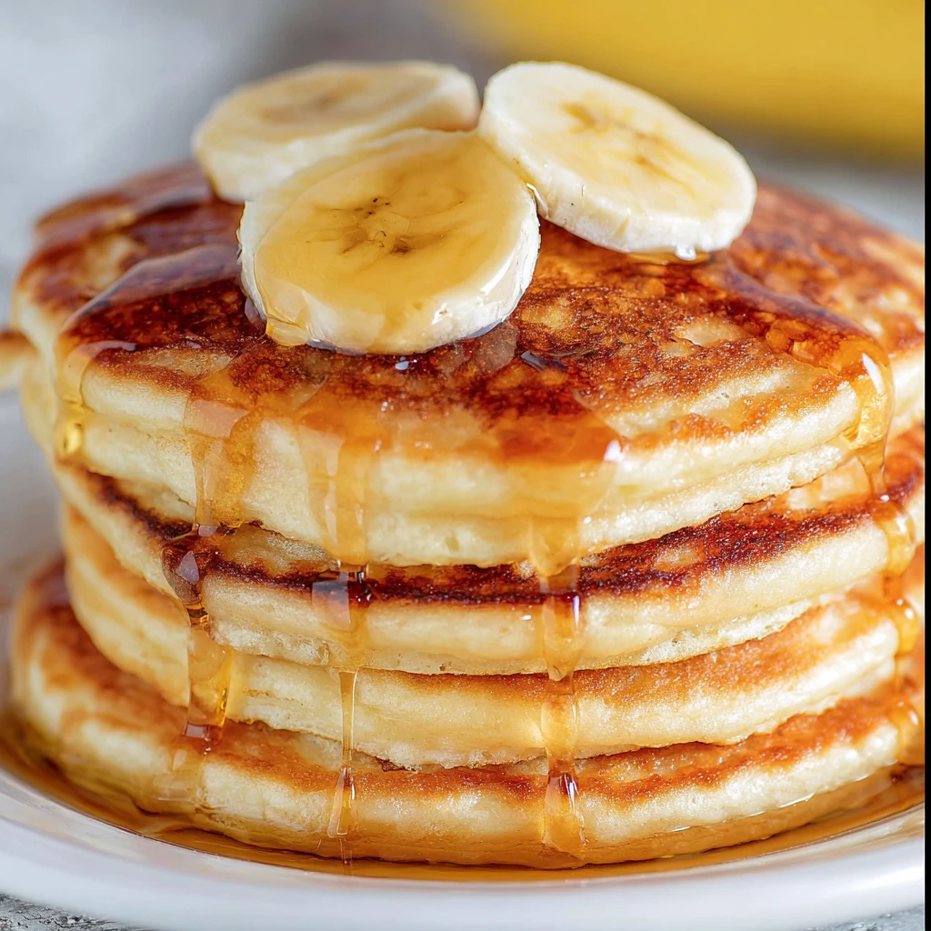 Banana Yogurt Fluffy Pancakes
