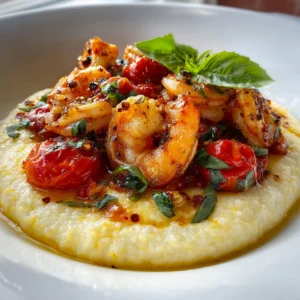 Bruschetta Shrimp Polenta Casserole That’s Comforting, Elegant, and Bursting With Flavor