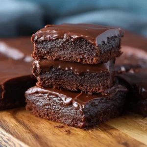 Cake Mix Brownies with Pudding