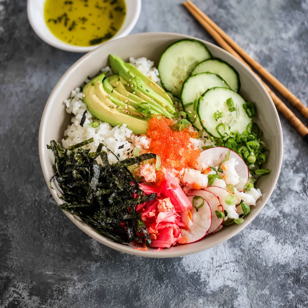 California Roll Sushi Bowl Recipe