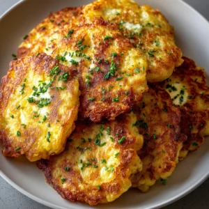 Cheesy Potato Pancakes with Chicken & Mozzarella