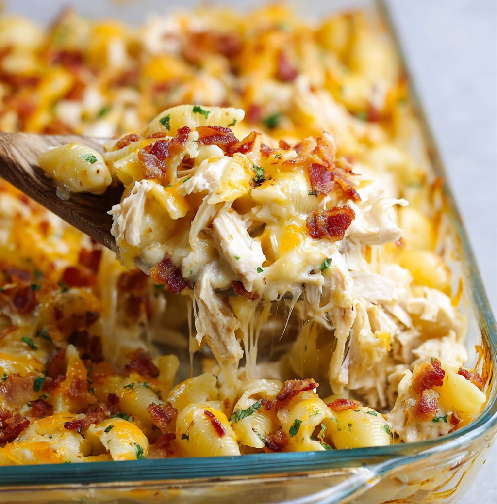 Chicken Bacon Ranch Casserole Creamy Cheesy