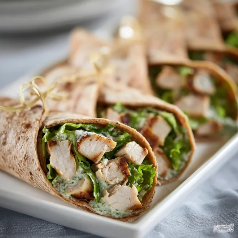 Chicken Caesar Salad Wraps