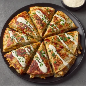 Chicken Crepes Shawarma with Creamy Shawarma Sauce