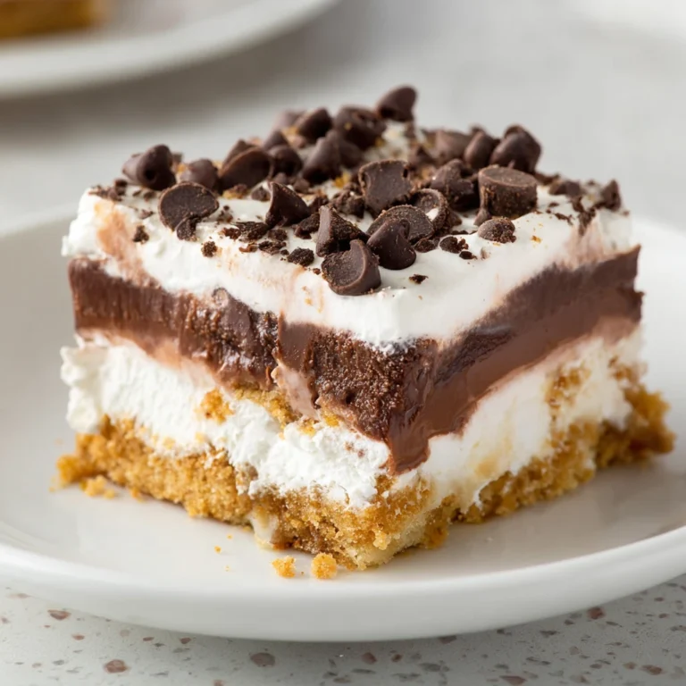 Chocolate Chip Cookie Layered Pudding Dessert
