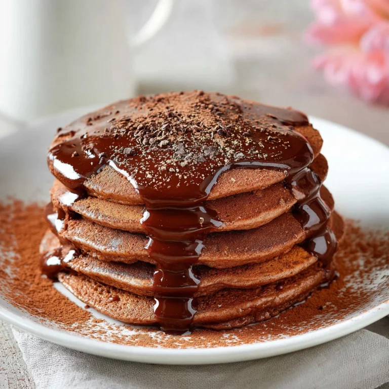 Chocolate High Protein Fluffy Pancakes