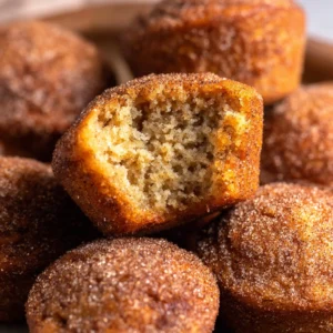 Cinnamon Sugar Mini Banana Muffins