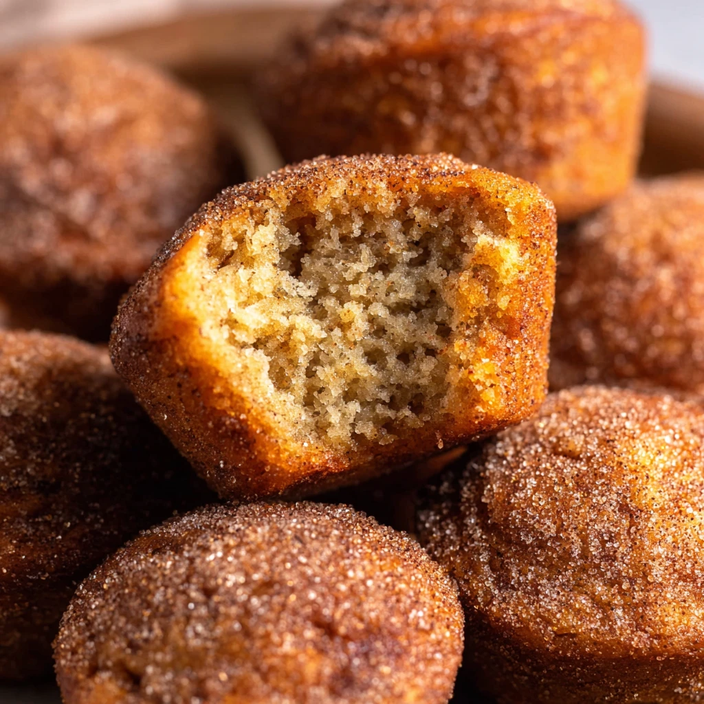 Cinnamon Sugar Mini Banana Muffins