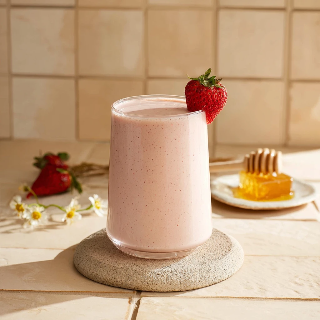Cottage Cheese Smoothie Strawberrybanana