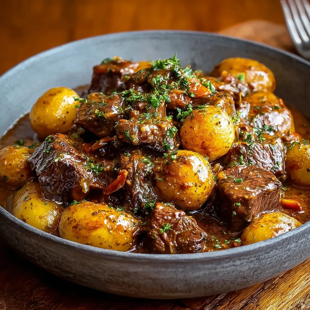 Cozy Slow Cooker Creamy Dijon Beef Stew Recipe
