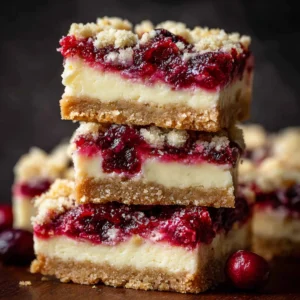 Cranberry Cheesecake Bars