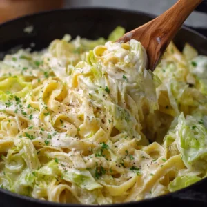 Creamy Alfredo Cabbage Pasta (Low-Carb Comfort Food)