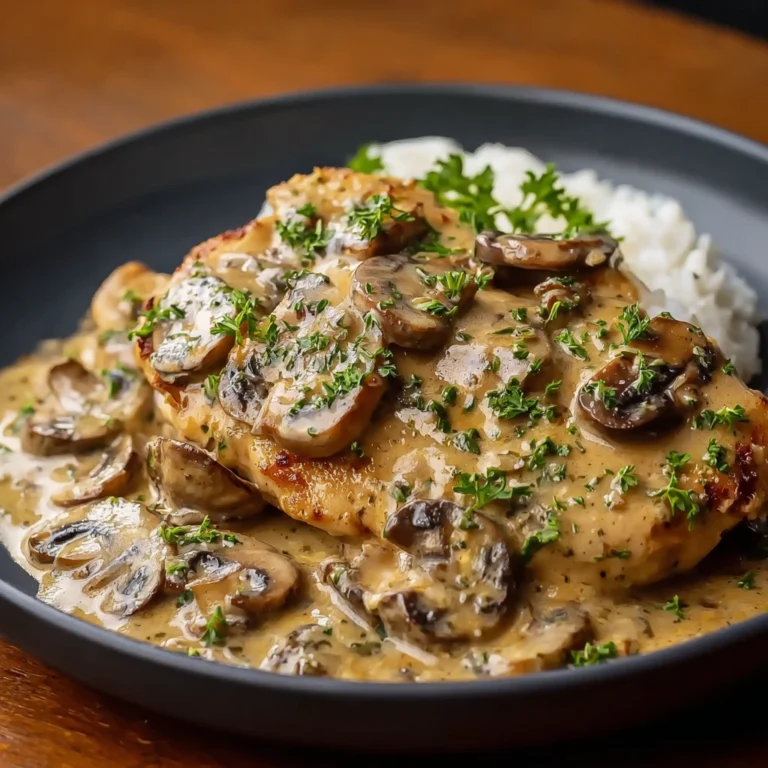 Creamy Chicken Mushroom Healthy Dinner