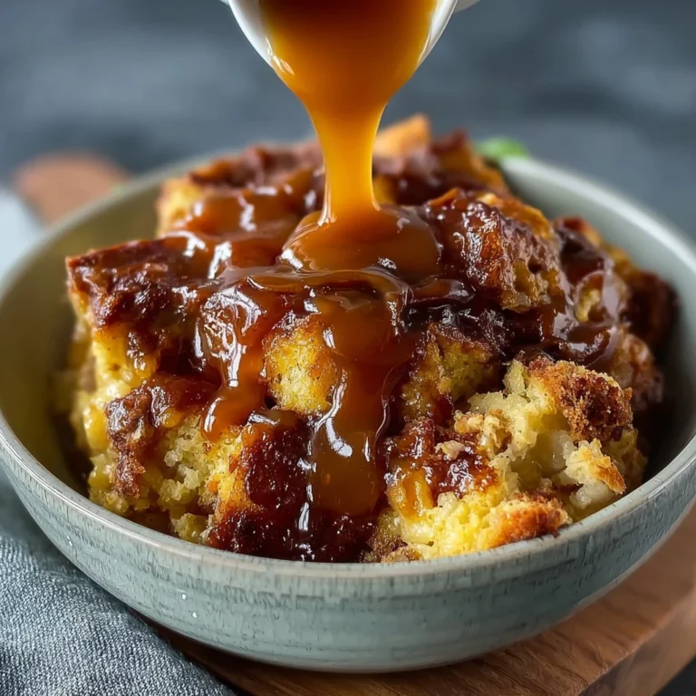 Creamy Crockpot Bread Pudding Recipe Homemade Caramel Sauce