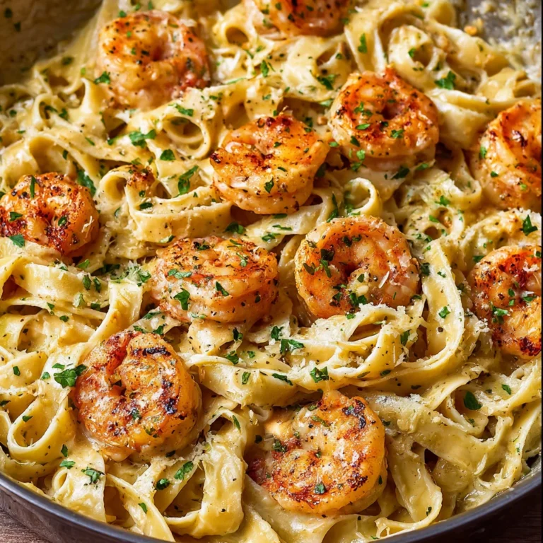 Creamy Garlic Shrimp Pasta