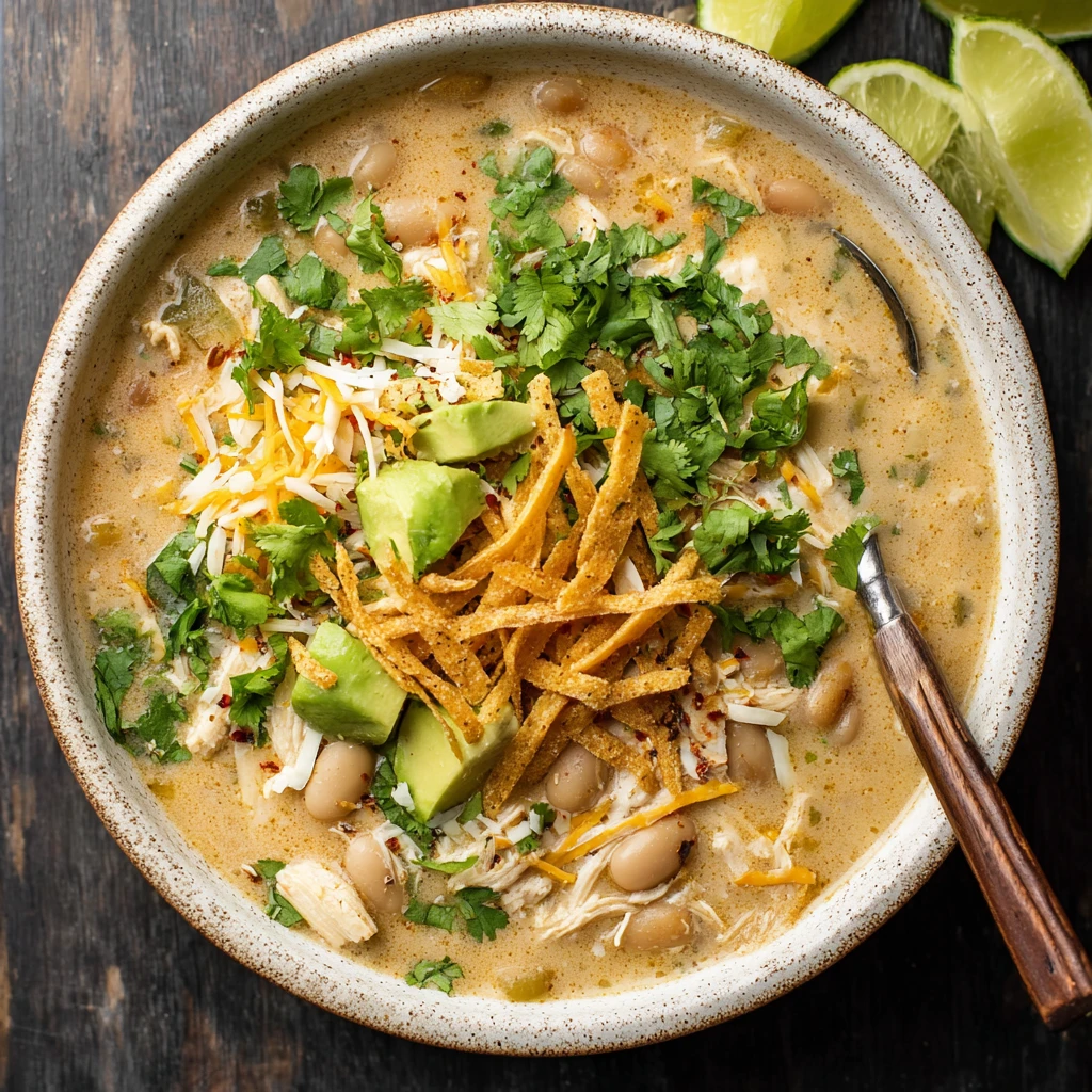 Creamy Green Chicken Enchilada Soup