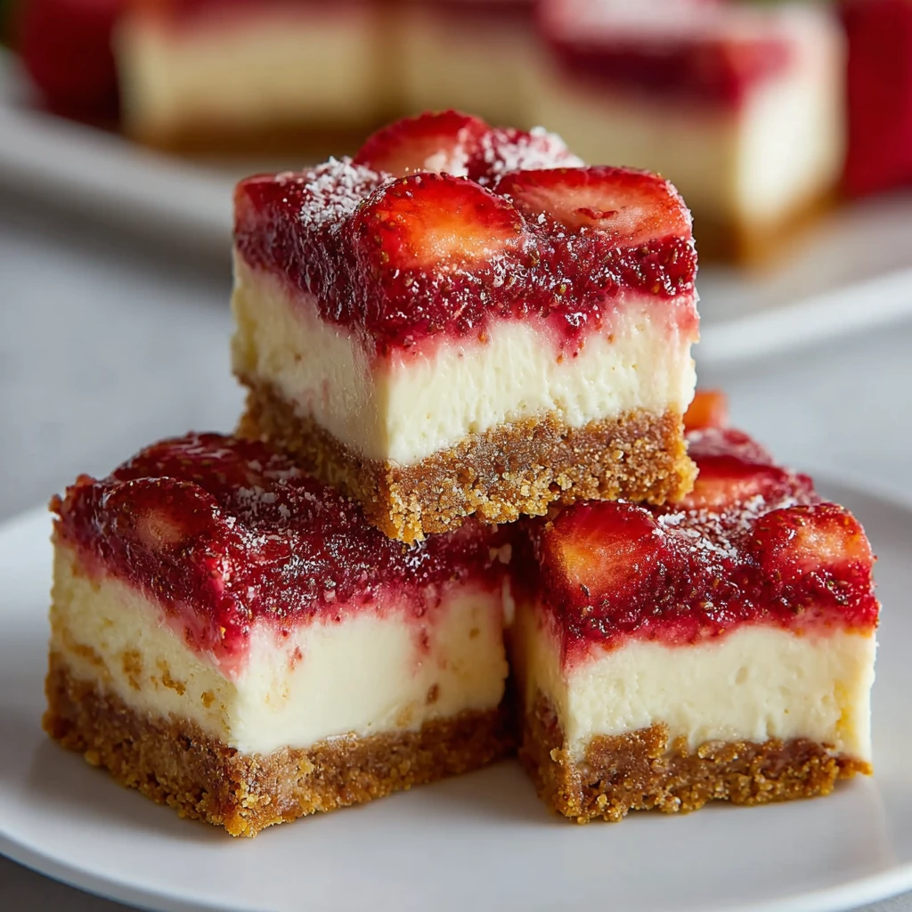 Creamy Keto Strawberry Cheesecake Bars Low Carb Delight
