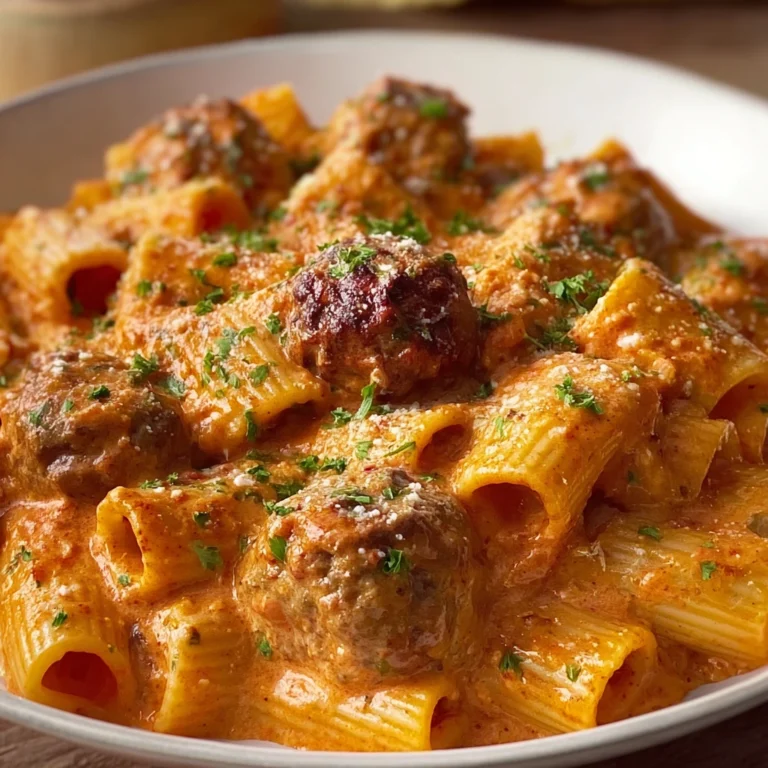 Creamy Meatball Pasta
