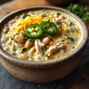 Creamy White Chicken Chili Slow Cooker Recipe Easy Perfect Comfort Food