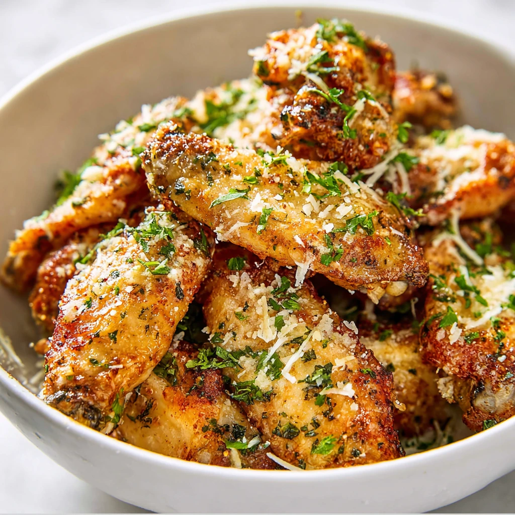 Crispy Baked Parmesan Chicken Wings