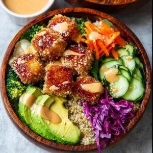 Crispy Bang Bang Salmon Bites Bowls – Flavorful Weeknight Winner