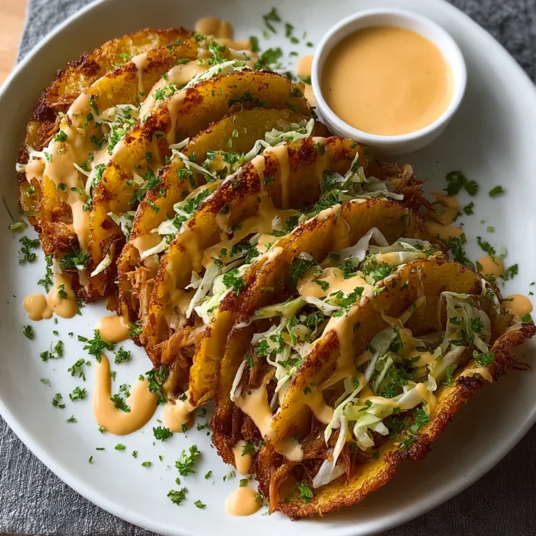 Crispy Chicken Alfredo Tacos