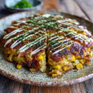 Crispy Okonomiyaki Recipe Easy Homemade Japanese Savory Pancakes Guide