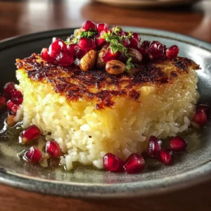 Crispy Persian Rice Tahdig Recipe Easy Saffron Barberries Perfect Crunch