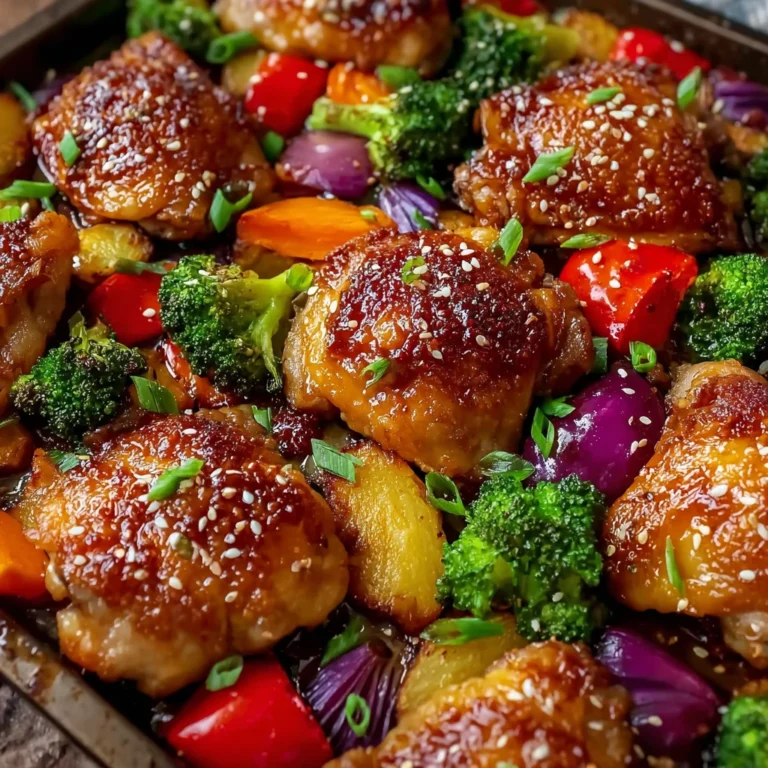 Crispy Sheet Pan Teriyaki Chicken Vegetables Healthy Weeknight
