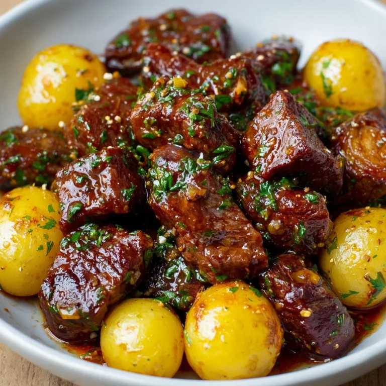 Crockpot Garlic Butter Beef Bites Potatoes Recipe Delight