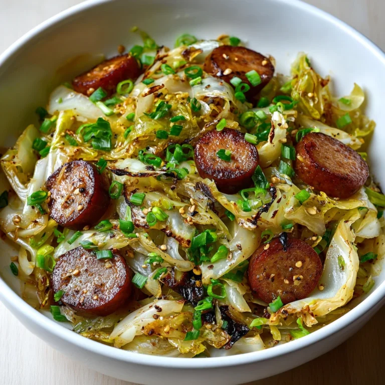 Delicious Beef Sausage Cabbage Stir Fry Recipe