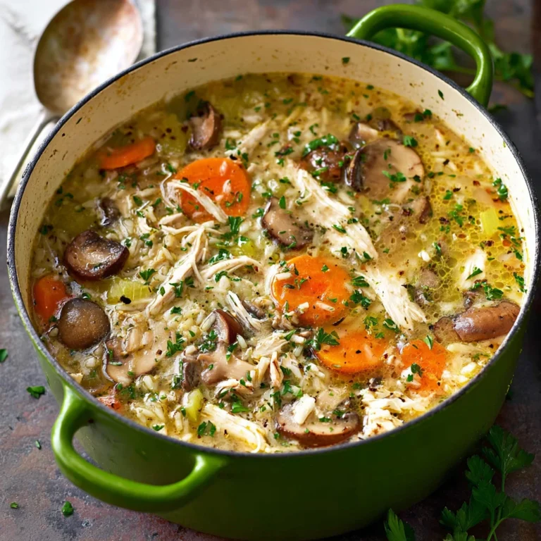 Delicious Creamy Chicken Mushroom Soup Recipe