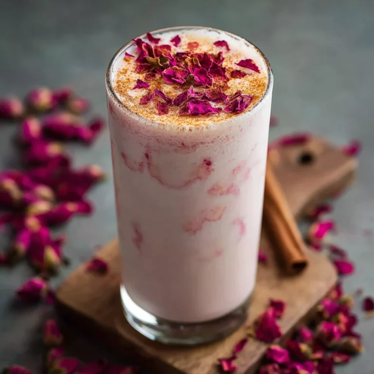 Delight Creamy Rose Cardamom Lassi Refreshing Twist