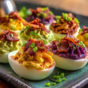 Deviled Eggs Four Ways
