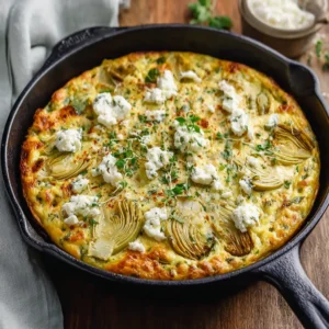 Easy Artichoke Leek Frittata Recipe