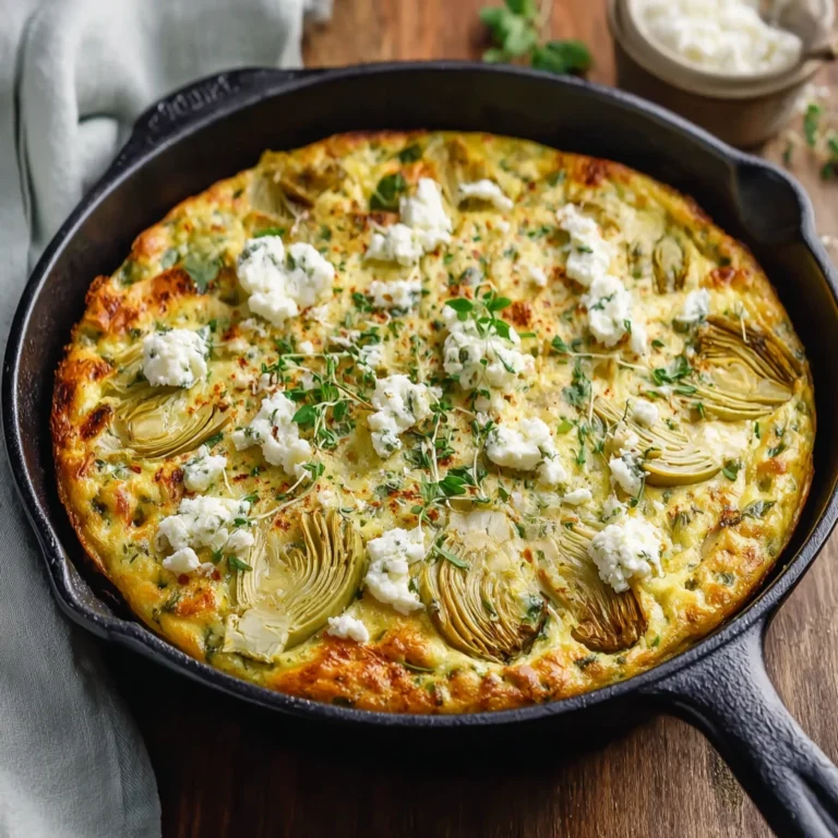 Artichoke Leek Frittata Recipe
