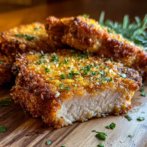 Crispy Crockpot Parmesan Pork Chops