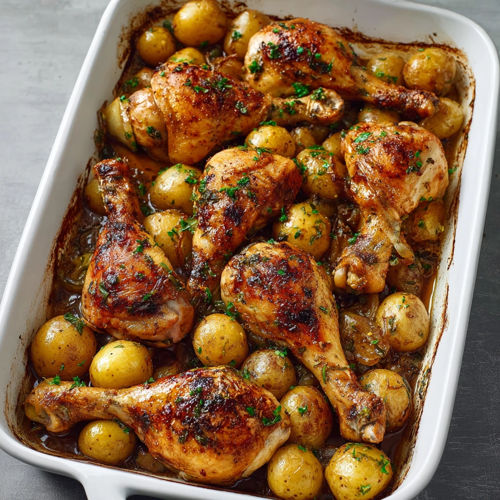 One Pan Chicken Potatoes Recipe