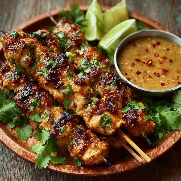 Flavorpacked Thai Satay Skewers Recipe Homemade Peanut Sauce