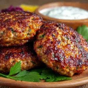 Flavorful Kofta Meat Kebabs Recipe with Easy Garlic Yogurt Sauce