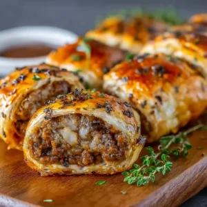 French Onion Sausage Rolls